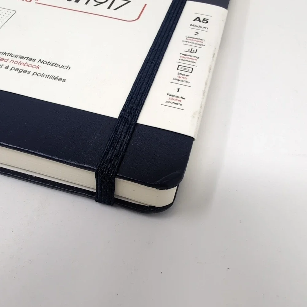 Leuchtturm 1917‎ Hardcover Dot Grid Notebook in Navy Blue - A5 - NEW